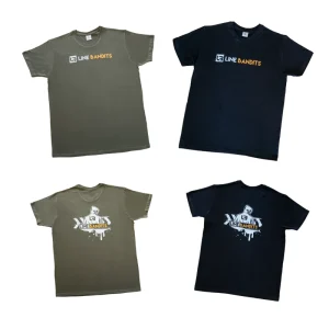 Tshirt gruen schwarz line bandits